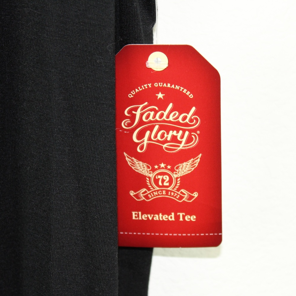 Women's Plus Size Black T-shirt, Faded Glory, XXL - Picture 3 of 7